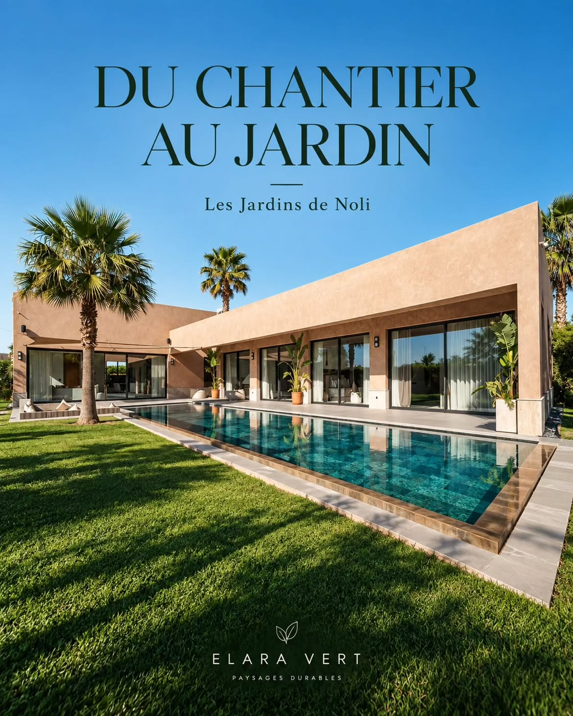 Jardin de villa d'exception par Elara Vert